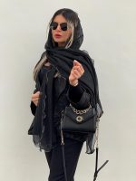 شال مشکی مزونی اورجینال - Image 13