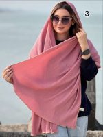 شال پلیسه برشکا دور خز لیبل دار(643) - Image 7