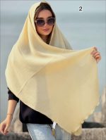 شال پلیسه برشکا دور خز لیبل دار(643) - Image 8