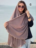 شال پلیسه برشکا دور خز لیبل دار(643) - Image 10