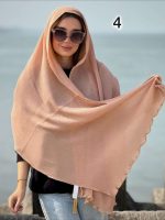 شال پلیسه برشکا دور خز لیبل دار(643) - Image 11