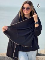 شال پلیسه برشکا دور خز لیبل دار(643) - Image 13