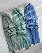 شال پلیسه برشکا ساده وارداتی - Image 5
