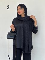 شال مشکی مزونی اورجینال - Image 3