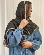 شال نخ پنبه برشکا دور خز اورجینال(11) - Image 8