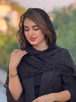 شال حریر شیفون دور گل ترک(1530) - Image 11