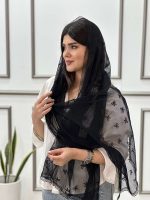 شال حریر تور دانتل پاپیونی (2147) - Image 8