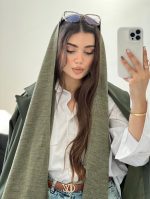 شال بافت ساده اکرولیک (4680) - Image 9