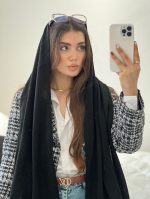 شال بافت ساده اکرولیک (4680) - Image 5