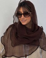 شال حریر پلیسه عروسکی(515) - Image 6